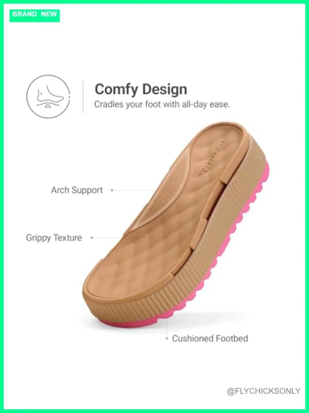 Waterproof Lightweight Platform Sandals, TPU Upper, Arch Support, Non-Slip